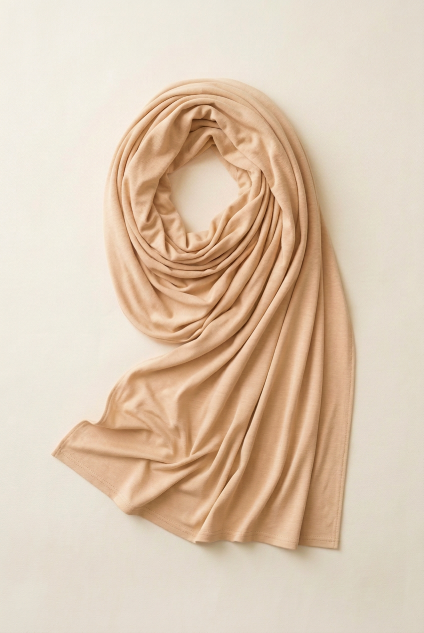 Hijab in beige clair